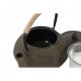 Konvice na čaj Home ESPRIT Kaštanová Černý Nerezová ocel Železo 600 ml (2 kusů)