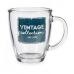 Cană tip Halbă Vintage Transparent Sticlă 320 ml