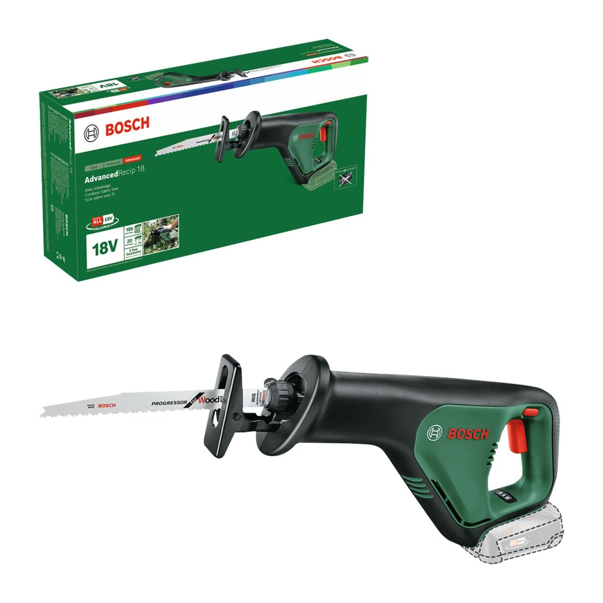 Motorová pila BOSCH AdvancedRecip 18