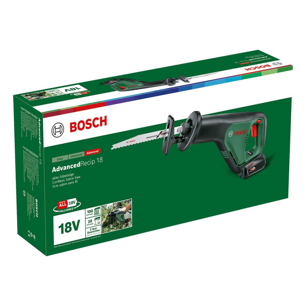 Motorová pila BOSCH AdvancedRecip 18