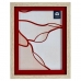 Cadre photo 16515 Rouge Marron 18,8 x 2 x 24 cm Verre Bois Plastique