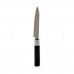 Kuchyňský nůž 2,7 x 24,3 x 1,8 cm Stříbřitý Černý Nerezová ocel Plastické (12 kusů)