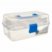 Multifunkční box Modrý Transparentní Plastické 27 x 13,5 x 16 cm (12 kusů)