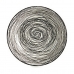 Duboki Tanjur Triibud Portselan Must Valge 6 Ühikut (20 x 4,7 x 20 cm)