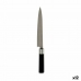 Kuchynský nôž 3,5 x 33,5 x 2,2 cm Striebristý Čierna Nerezová oceľ Plastické (12 kusov)