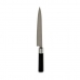 Kuchynský nôž 3,5 x 33,5 x 2,2 cm Striebristý Čierna Nerezová oceľ Plastické (12 kusov)