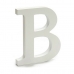 Letter B Wood White (1,8 x 21 x 17 cm) (12 Units)