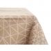 Tablecloth Abstract Beige Jacquard White (140 x 180 cm)