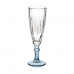 Copa de champán Exotic Cristal Azul 6 Unidades (170 ml)