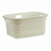 Basket White Plastic 25 L 42,5 x 25,5 x 63,5 cm (12 Units)