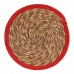 Подставка под горячее Натуральный Красный Натуральное волокно (30 x 1 x 30 cm) (48 штук)