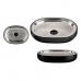 Soap dish Black Stainless steel Plastic 9,5 x 2,5 x 13 cm (6 Units)