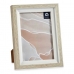 Photo frame 16,5 x 21,5 x 2 cm Crystal Beige White Plastic (6 Units)