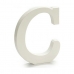 Písmeno C Dřevo Bílý (1,8 x 21 x 17 cm) (12 kusů)