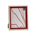 Foto rāmis Stikls Sarkans Koks Brūns Plastmasa (24 x 2 x 29 cm) (6 gb.)