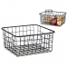 Basket Black Steel 22 x 12,7 x 28,5 cm (18 Units)