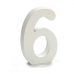 Čísla 6 Drevo Biela (2 x 16 x 14,5 cm) (24 kusov)