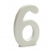 Номера 6 Деревянный Белый (1,8 x 21 x 17 cm) (12 штук)
