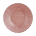 Flad Plade Pink Glas 21 x 2 x 21 cm (6 enheder)