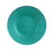 Плоска чиния цвят тюркоаз Cтъкло 21 x 2 x 21 cm (6 броя)