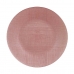 Плоска чиния Розов Cтъкло 32,5 x 2 x 32,5 cm (6 броя)