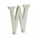 Letter W Wood White (1,8 x 21 x 17 cm) (12 Units)