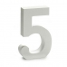 Čísla 5 Drevo Biela (2 x 16 x 14,5 cm) (24 kusov)