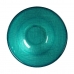 Bowl Ø 15 cm Turquoise Glass (6 Units)