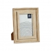 Photo frame Crystal Golden Wood Brown Plastic (16,2 x 2 x 21 cm) (6 Units)