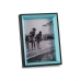 Foto rāmis Stikls Melns Zils Koks MDF (6 gb.) (3 x 20 x 15 cm)