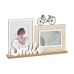 Фото рамка Smile 2 фото Чёрный Коричневый Деревянный MDF (6 штук) (40 x 27 x 6 cm)