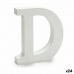 Писмо D Дървен Бял (2 x 16 x 14,5 cm) (24 броя)