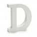 Písmeno D Drevo Biela (2 x 16 x 14,5 cm) (24 kusov)