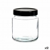 Blik Sort Gennemsigtig Glas (1 L) (12 enheder)