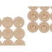 Tapis de Douche Antidérapant Beige PVC 54 x 54 x 1 cm (6 Unités)