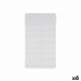 Alfombrilla Antideslizante para Ducha Cuadros Transparente PVC 67,7 x 38,5 x 0,7 cm (6 Unidades)