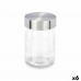 Beholder Gennemsigtig Sølvfarvet Metal Glas 230 ml 6,8 x 11 x 6,8 cm (6 enheder)