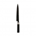 Kuchyňský nůž Mramor 3,5 x 33,3 x 2,2 cm Stříbřitý Černý Nerezová ocel Plastické (12 kusů)