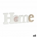 Κορνίζα Home Λευκό Καφέ Ξύλο MDF 40 x 13,5 x 1,7 cm (x6)