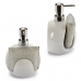 2-in-1 Soap Dispenser for the Kitchen Sink White Ceramic 400 ml 9,5 x 15,5 x 11,5 cm (12 Units)