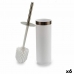 Toiletborstel Wit Zilverkleurig Plastic 9,5 x 38,5 x 9,5 cm (6 Stuks)