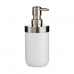 Soap Dispenser Silver White Plastic 350 ml (6 Units)