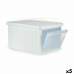 Aufbewahrungsbox mit Deckel Stefanplast Elegance Side Weiß Kunststoff 29 x 21 x 39 cm (5 Stück)