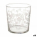 Чаша за Бира Лист на растение Прозрачен Бял Cтъкло (380 ml) (18 броя)