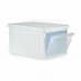 Boîte de rangement avec couvercle Stefanplast Elegance latérale Blanc Plastique 29 x 21 x 39 cm (5 Unités)