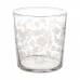 Чаша за Бира Лист на растение Прозрачен Бял Cтъкло (380 ml) (18 броя)
