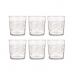 Alus glāze Augu lapa Caurspīdīgs Balts Stikls (380 ml) (18 gb.)