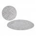 Bordmatte Sølv Plast (Ø 38 cm) (12 enheter)
