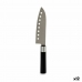 Kuchynský nôž Čierna Striebristý Nerezová oceľ Plastické 5 x 30 x 2,5 cm (12 kusov)