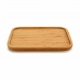 Snack tray Squared Brown Bamboo 25 x 1,5 x 25 cm (12 Units)